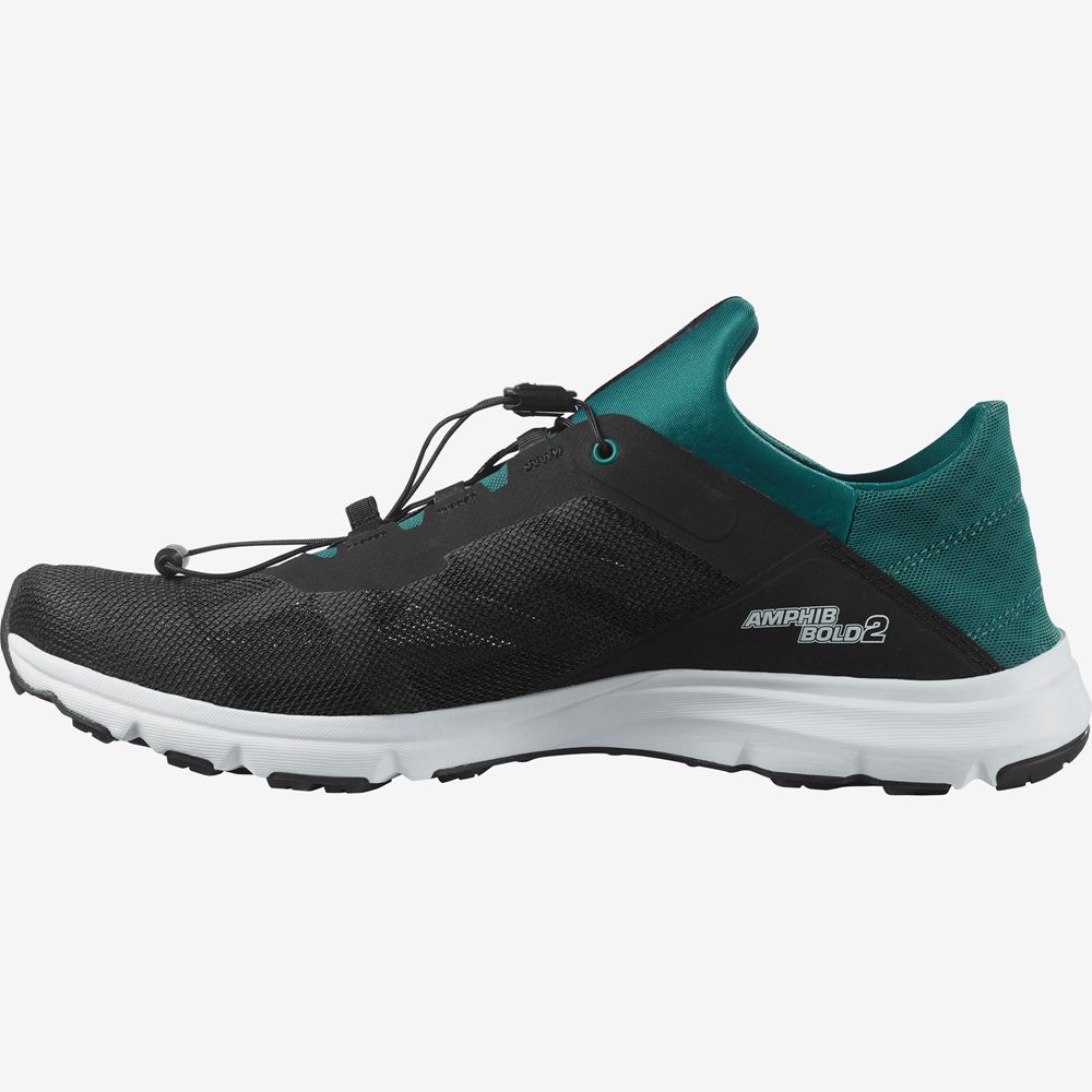 SALOMON AMPHIB BOLD 2 Philippines - Men's Water Shoe - Black/Green | 480176-LQA